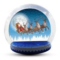 CE fait sur commande de couleur d'entrée de Tunnelinflatable de globe facile d'accès de neige