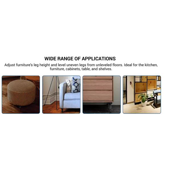 Plastic Kitchen Cabinet Adjustable Plinth Leg Feet Designed for Performance by ANDISI
