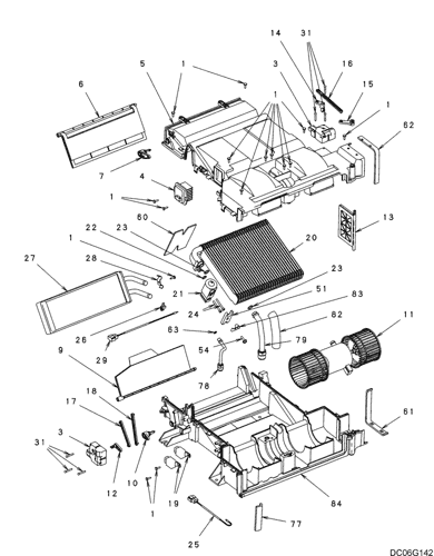 Испаритель ИН20М00107С020 СК200-8 СК260-8 СК350-8 используемый для частей экскаватора Кобелько запасных