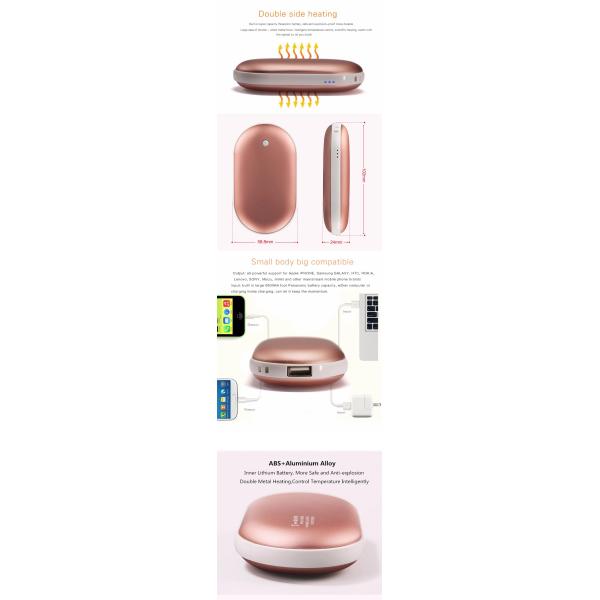 Rechargeable Hands Warm Power Bank 5200mAh Pocket Hands Warmer Power Banks