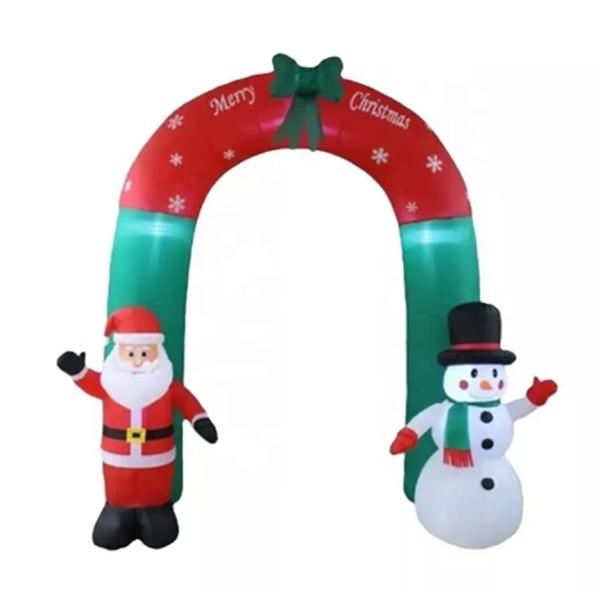 Надувная Снежный Человек Арка Надувная Рождественская Надувная Арка С Сантой