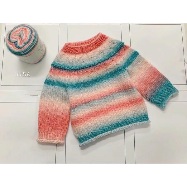10% Wool 35% Cotton 55% Acrylic Yarn 1/2.3NM For Sweater Scarf Hat Hand Knitting