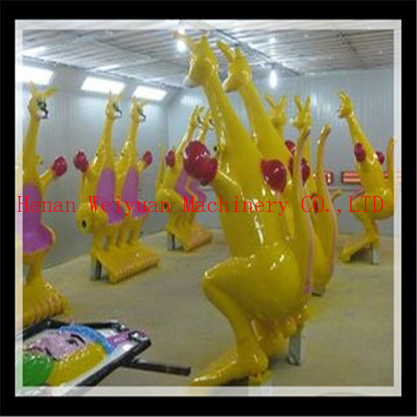 Fiberglass amusement rides kangaroo jumping kiddie ride for sale