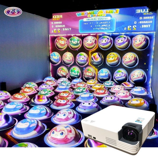 Interactive Projection Motion Platform Immersive Bouncing Sphere for Event Projects