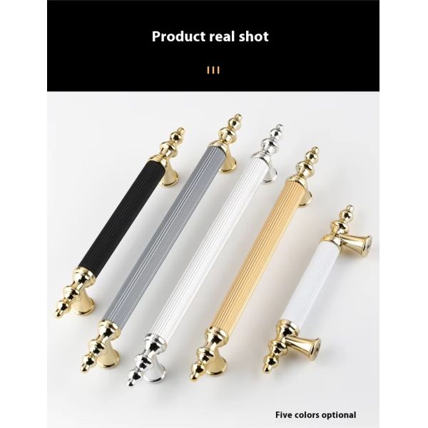 Luxury Cabinet Wardrobe Bathroom Cabinet Door Drawer Furniture Handle Hardware Decorative Handle for Kitchen Living Room