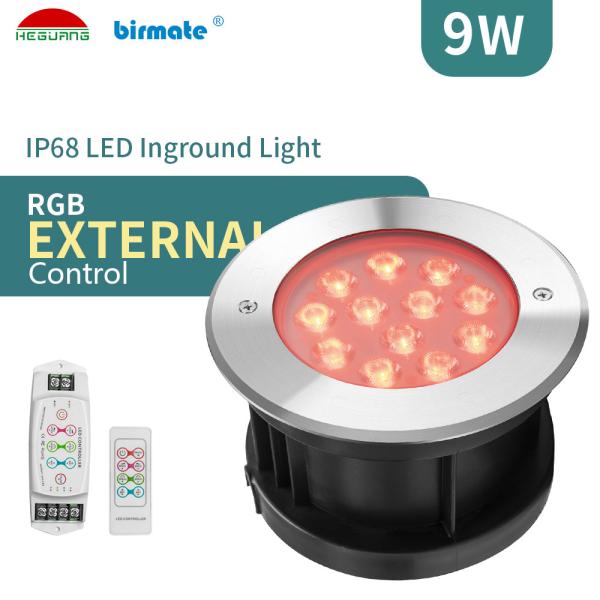 Le contrôle externe 380lm 9W SS316L LED a rectifié l'éclairage de piscine