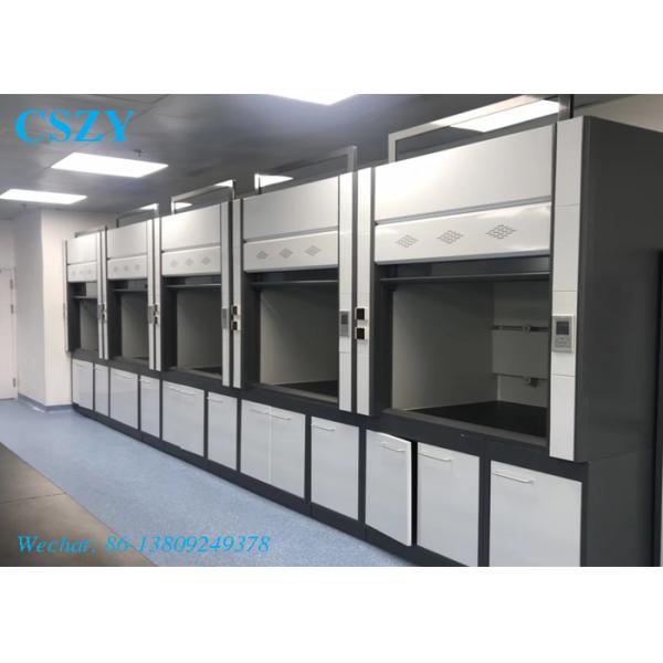 Double Door Lab Fume Cupboard , Steel Material Chemistry Lab Fume Hood