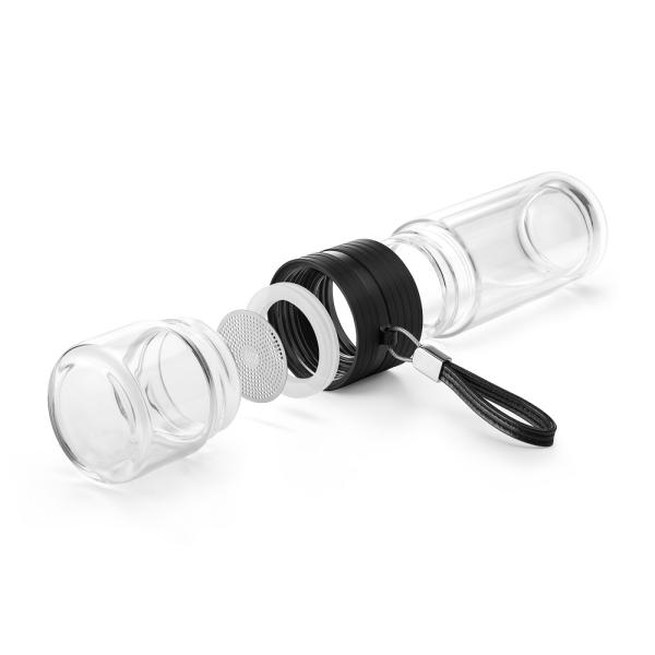 Outdoor Travel Double Wall Glass Tea Infuser Thermos 304 Stainless Steel