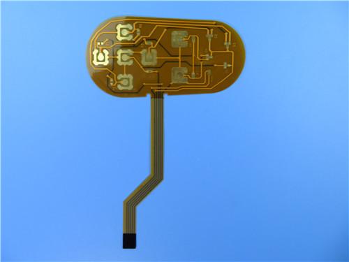 SF201 Polyimide Flexible PCB 1-layer 1mil FPC Built on Polyimide Film with Double Layer Structure