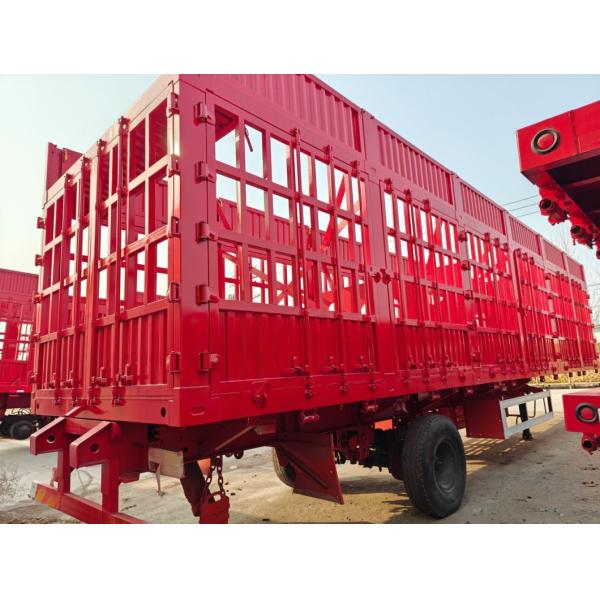 Grade Heavy Duty Self-dumping Cattle Carrier Trailer for Livestock Transport Truck