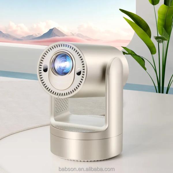 OEM Factory Rechargeable 5200mAh Android Smart Mini Projector BudPlus C2 Supports 4K Video & Auto Focus for Outdoor & Home Use