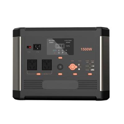 Emergency Camping Portable Power Station 1500w 1536wh Lifepo4 Power Station