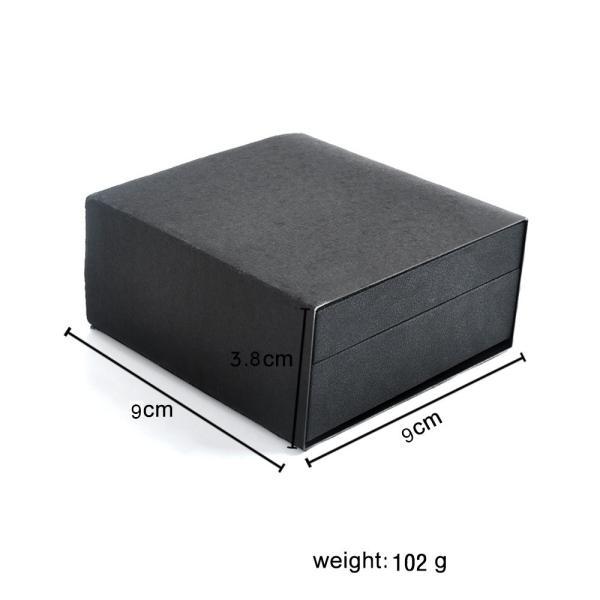 Luxury Black Paper Golden Chain Box Packing / Necklace Jewelry Box