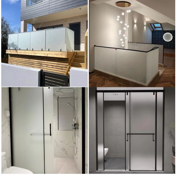 3/4/5/10mm Tinted Frosted Tempered Glass for Decoration & Construction