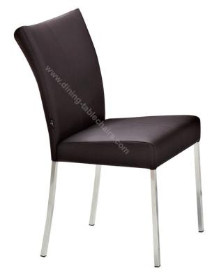 La haute de polyuréthane d'unité centrale de retour a tapissé diner des chaises a balayé la jambe inoxydable