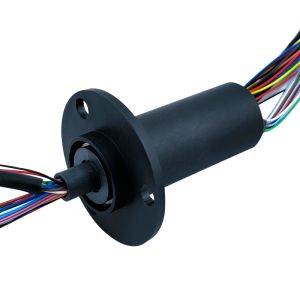 36-channel Gigabit Ethernet Slip Ring with Gold-to-Gold Contacts for High-Speed Data Transmission