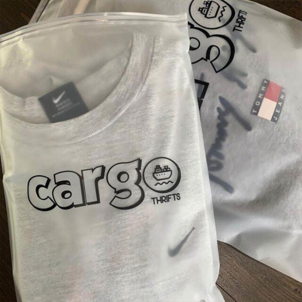 Custom Personalized Printed Logo Eve Slider Matte Frosted Zip Lock Clothing Packaging Plastic Bags With Black Zipper