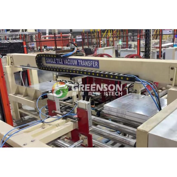 Automatic Gypsum Board Lamination Machine with 15m/min Laminating Speed and 1300mm Effective Width for PVC Laminated Gypsum Ceiling Tiles