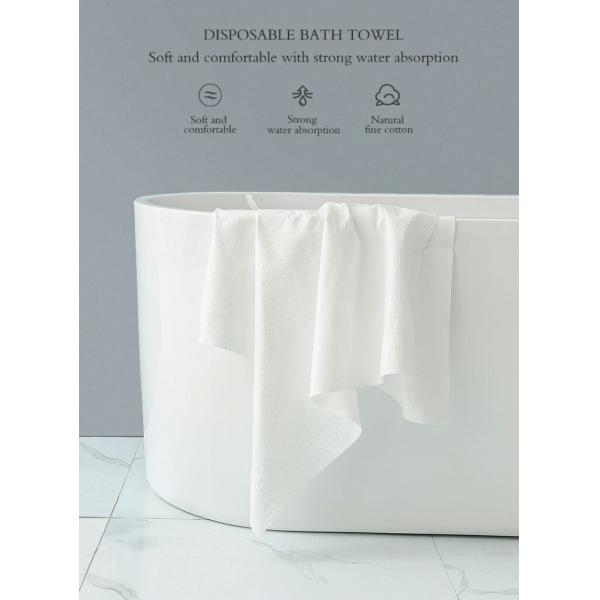 Логотип клиента одноразовые полотенца для салона красоты парикмахерская белая OEM ванная полотенца