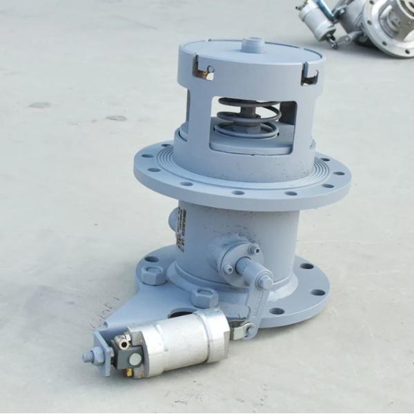 Válvula inferior de emergencia mecánica neumática para tanque de combustible de 6 pulgadas con capacidad de 25 kg y alto caudal