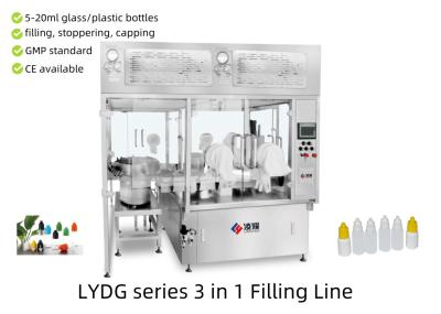 Automatic Eye Drop Filling Machine with ISO Class 5 laminar flow, Sterile and GMP Compliant 5ml to 20ml Solution