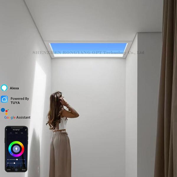 CRI 90 50W Artificial Skylight Panels , 2700K-6500K Fake Sunshine Light