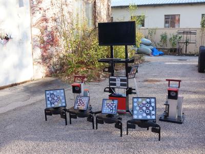 AA4C Portable Movable 3D Wheel Alignment For Both Car & Truck 3 Camera Technology