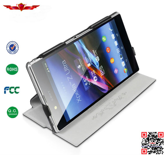Ultra Thin Import Italy Flip Leather Cover Case For Sony Xperia Z Ultra XL39H Multi Color
