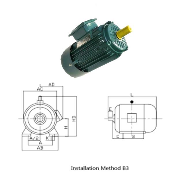 Motor-gerador 30kw 1500rpm 380vac do ímã permanente de 191N.M Carbon Steel Shaft
