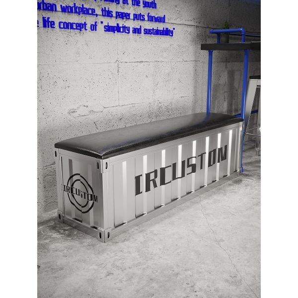 Versatile Shipping Container Bench Dual Seat Iron Metal Bench For Professional Dance Studio