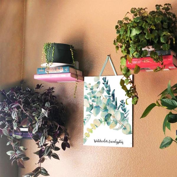 Customized Logo Print Metal Bookshelf for Wall and Desktop Decoration and Storage