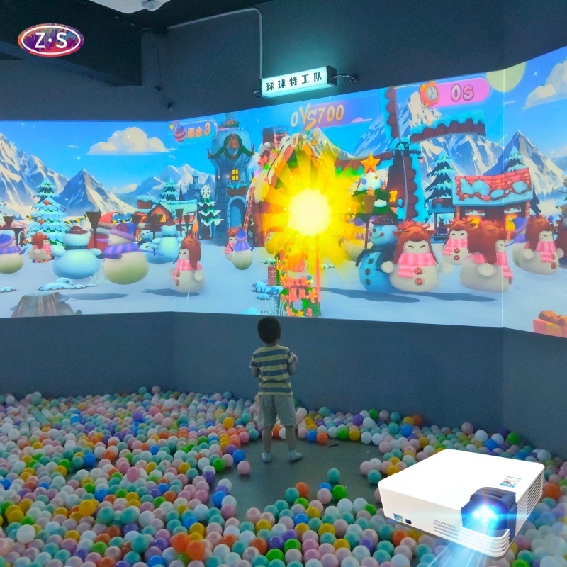 Commercial Interactive Ball Throw Projection Game for Kids Entertainment Centers