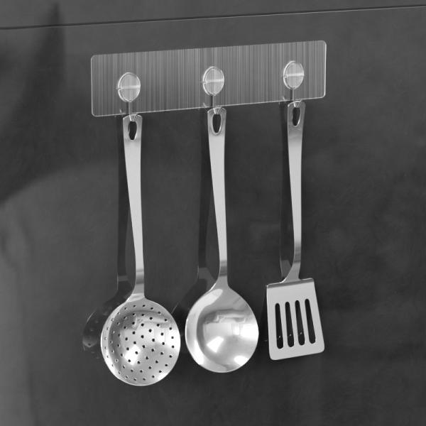 SS304 PVC Stickey Wall Mounted Hook For Clothes Coat Hangers And Organizers