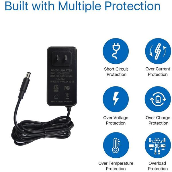 Universal Input AC 220V to DC 1A 2A Power Adapter 12V 15V 18V 24V Adjustable Power Supply for Electronics Devices