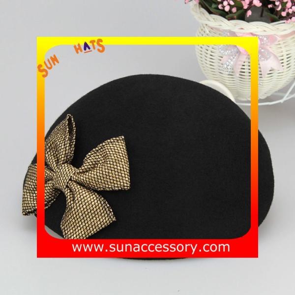 T5631185 Sun Accessory customized  winner  fashion 100% wool felt  beret, women hats and caps wholesaling