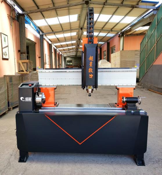 3D 4 Axis Rotary Cylinder Engraving Wood CNC Router Machine For Handicraft Making