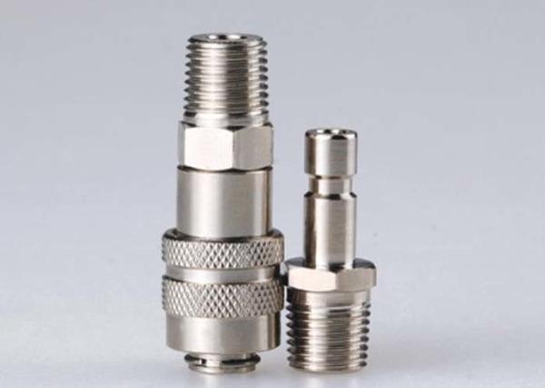 Acoplamentos de desconexão rápida pneumáticos de pouco peso, linha de ar de desconexão rápida no bronze