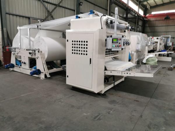 Fully Automatic Facial Tissue Folding Machine PLC 60-100 M/Min Speed