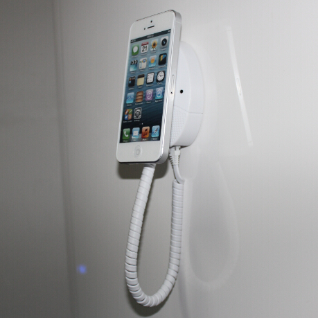 COMER Retail security display alarm holder for mobile phone wall mounted android tablet with charging cable