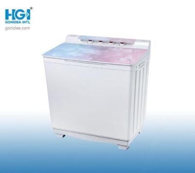 Máquina de lavar roupa vertical de porta de vidro automática Twin Tub 13Kg / 7Kg