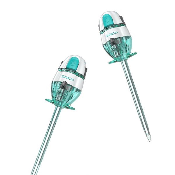 Trocar óptico de 5 mm com duplo selo certificado CE para cirurgia laparoscópica