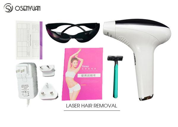 White ABS IPL Permanent Hair Removal Laser Machine 500000 Times Laser Flash