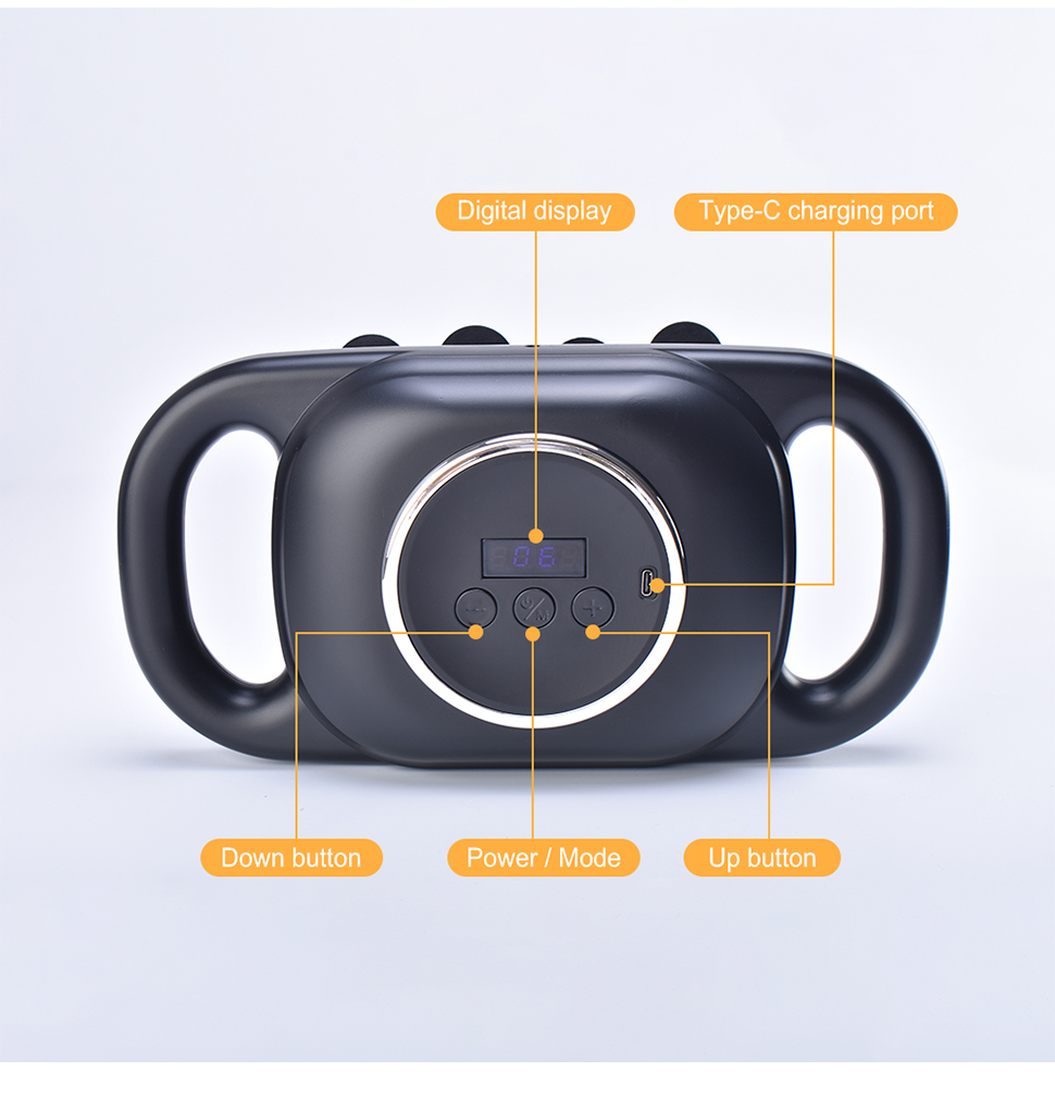 16 Head Deep Tissue High Power Massage Gun Body Massage for Back Shoulder Multifunction Massage Gun