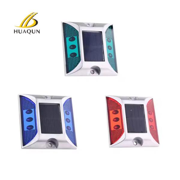 LED Solar Flashing Road Studs Waterproof For Traffic Sign Usage And Safety