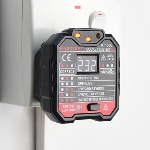 Тип тестер ручки HT106 напряжения тока, тестер стенной розетки 250V