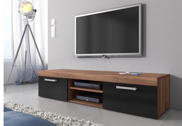 TV stand Cabinet and open storage options Chipboard with melamine finish Oak and White