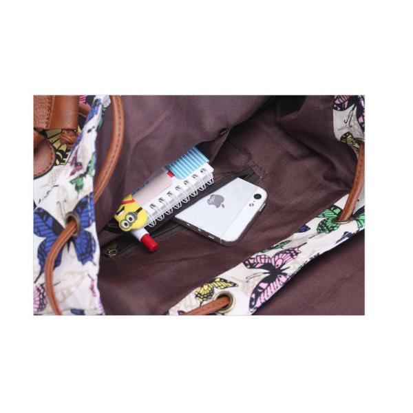 European and American summer new printing canvas backpack female