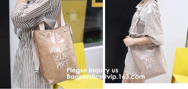 Crossbody Fashion Tyvek Tote Bag, Tyvek Craft Paper Tote Bag, Storage, Travel, Promotion, Makeup Packing