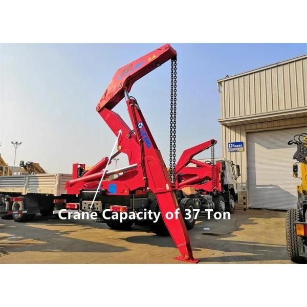 Самонагружающийся 20-футовый контейнерный подъемник, установленный на полуприцепе