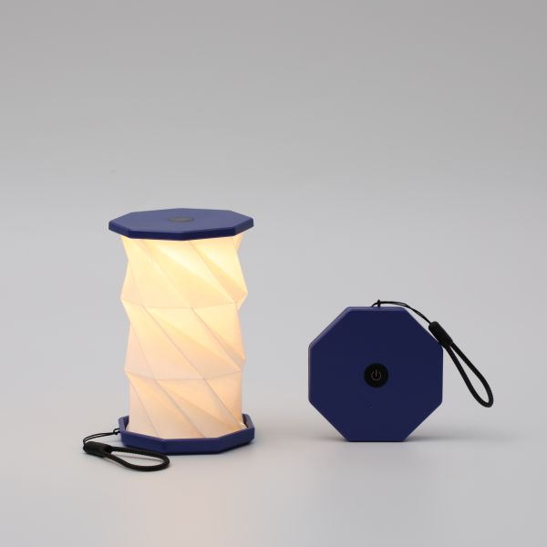 Personalized Art Rotating Paper Lamp USB Powered Foldable Light Macaron Colors